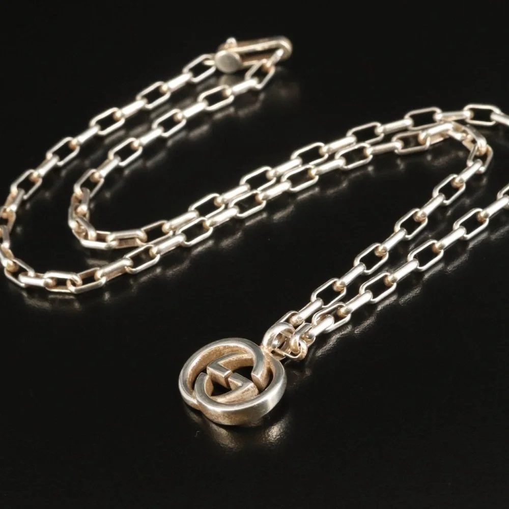 Gucci sterling silver pendent made in Italy. - Picture 3 of 5